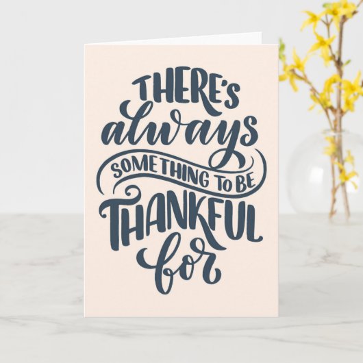 常に感謝すべきことはある カード (黄色い花)