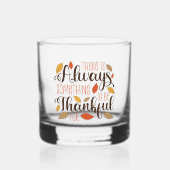 常に感謝すべきこと ウイスキーグラス (正面)