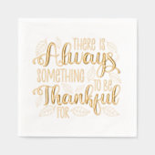 常に感謝すべきこと 箔ナプキン (正面)
