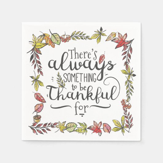 常に感謝すべきこと | 紙ナプキン スタンダードカクテルナプキン (正面)