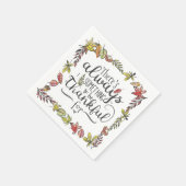 常に感謝すべきこと | 紙ナプキン スタンダードカクテルナプキン (角)