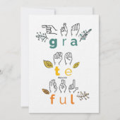 常に感謝の手話 シーズンカード (正面)