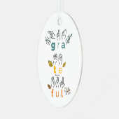 常に感謝の手話 メタルオーナメント (正面左)