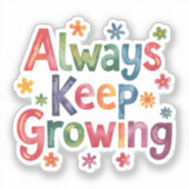 常に成長保する シール (正面)