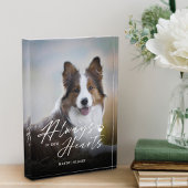 常に我々のハートでペットの写真記念 フォトブロック