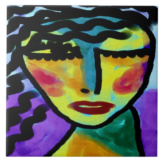 常に抽象芸術デジ絵画タル タイル (正面)