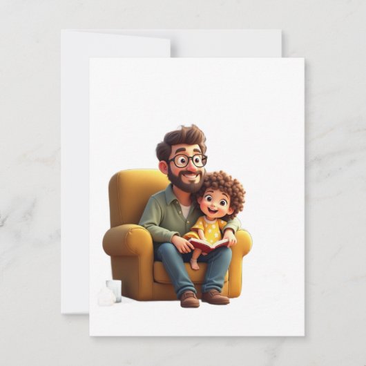 常に支持するパパにすぎない 招待状 (正面)