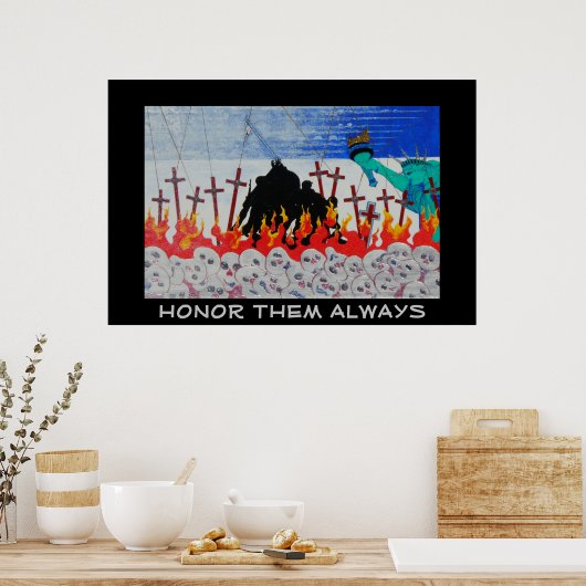 常に敬意を表する ポスター (キッチン)