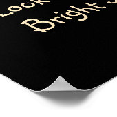 "常に明るい側を見る"フローラポートレート ポスター (角)