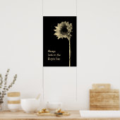 "常に明るい側を見る"フローラポートレート ポスター (キッチン)