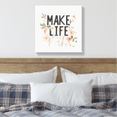 常に明るい側面を見る キャンバスプリント (インサイチュ (寝室))