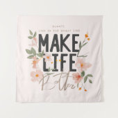 常に明るい側面を見る タペストリー (正面)