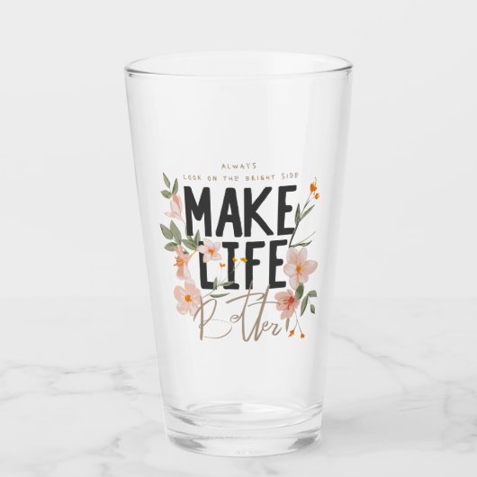 常に明るい側面を見る タンブラーグラス (正面)