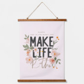 常に明るい側面を見る 吊り下げ型タペストリー (正面)