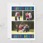 常に明るい数々の写真 |ホリデーフォトカード シーズンカード (正面)