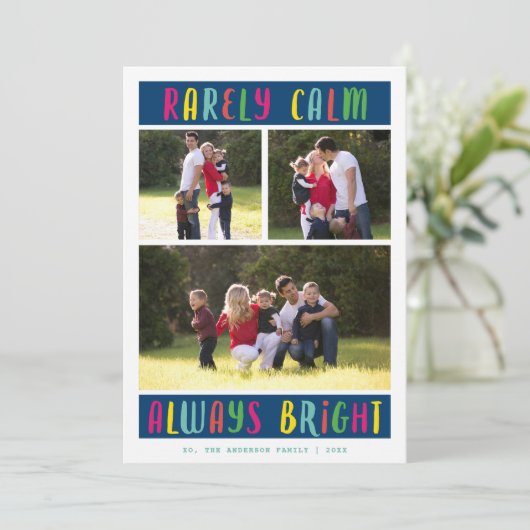 常に明るい数々の写真 |ホリデーフォトカード シーズンカード (スタンド正面)