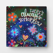 常に明日のおもしろい感動的額 フォトプラーク (正面)