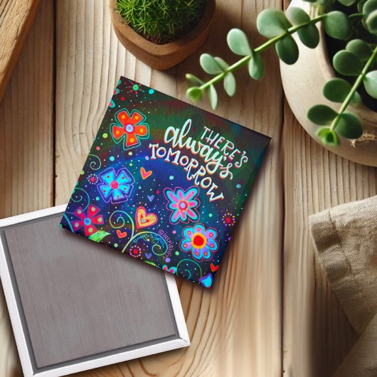 常に明日のフローラインスピレーションかわいらし マグネット