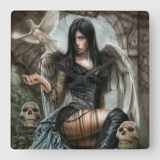 常に時計 スクエア壁時計 (正面)