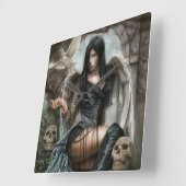 常に時計 スクエア壁時計 (傾斜)