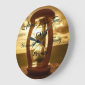 常に時間を作る… ラージ壁時計 (傾斜)