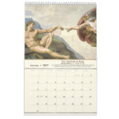 常に有名なアート最高傑作 カレンダー (1月 2027)