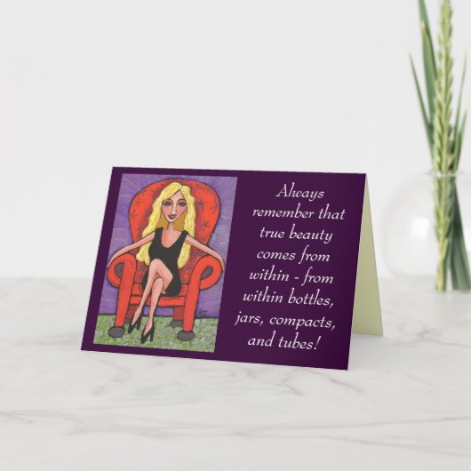 常に本当の美しいを覚えて… – カード (正面)