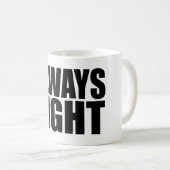 常に権利 コーヒーマグカップ (正面右)