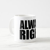常に権利 コーヒーマグカップ (正面左)