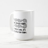 常に正しいマグカップ コーヒーマグカップ (正面左)