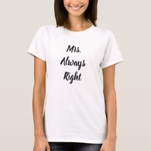 常に正しい奥さん Tシャツ