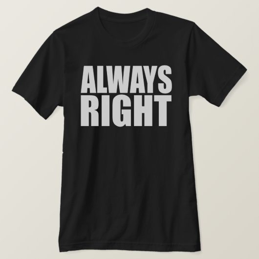 常に正しい Tシャツ (デザイン正面)