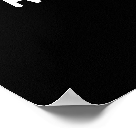 常に歯の歯科のプンおもしろいダークBGを伝える ポスター (角)