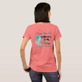 常に母の記憶の中で私のヒーロー – 卵巣がん Tシャツ (裏面フル)