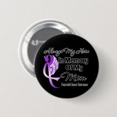 常に母の記憶の中で私のヒーロー – 膵臓がん 缶バッジ (正面&裏面)