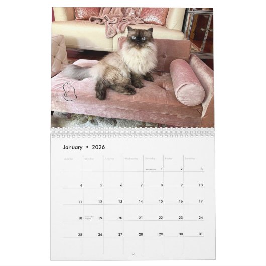 常に永久にキャレンダー カレンダー (1月 2026)