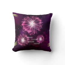 "常に永久に姉妹の友人"の正方形の枕