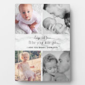 常に永遠にあなたの小さな女の子写真コラージュ フォトプラーク (正面)