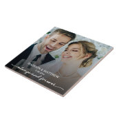 常に永遠にカスタムウェディングフォト タイル (側面)