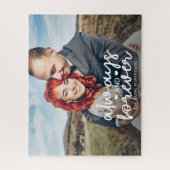 常に永遠にカップルのカスタム写真 ジグソーパズル (縦)