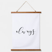 常に永遠にベッドの上エレガントに 吊り下げ型タペストリー (正面)