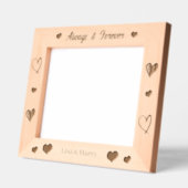 常に永遠にロマンチックパーソナライズされたな レーザー彫刻フレーム (左)