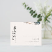 常に永遠の結婚式のRSVPカード ポストカード (スタンド正面)