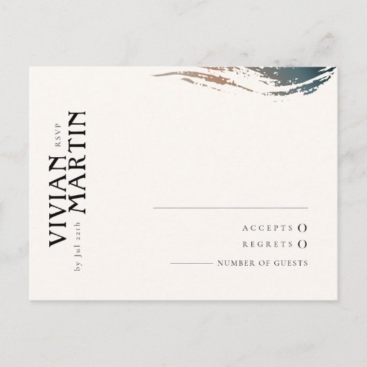 常に永遠の結婚式のRSVPカード ポストカード (正面)