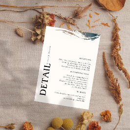 常に永遠の結婚詳細カード 出欠カード