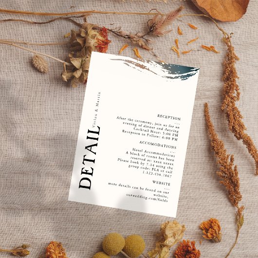 常に永遠の結婚詳細カード 出欠カード