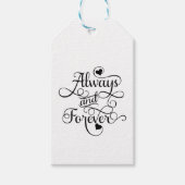 常に永遠結婚に、またはバレンタインデー ギフトタグ (正面)