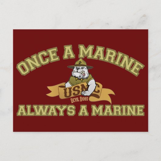 常に海兵隊である ポストカード (正面)