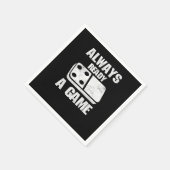 常に準備されたドミノタイルパズルのゲームギフト スタンダードカクテルナプキン (角)