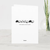 常に準備された休日の挨拶状 シーズンカード (裏面)